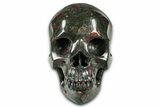 Polished Dragon's Blood Jasper Skull - South Africa #382196-1